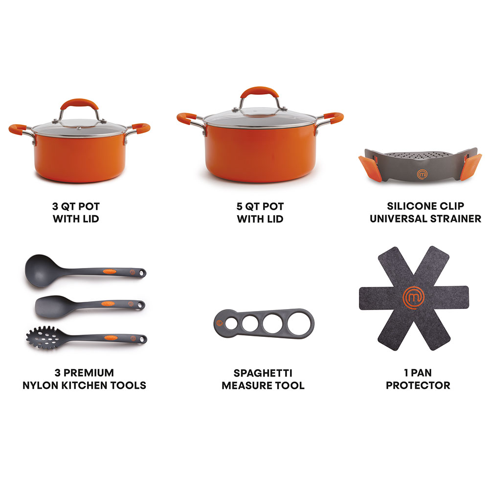 MasterChef 10-Piece Pasta, Soup, and Stew Cookware Set - PulseTV