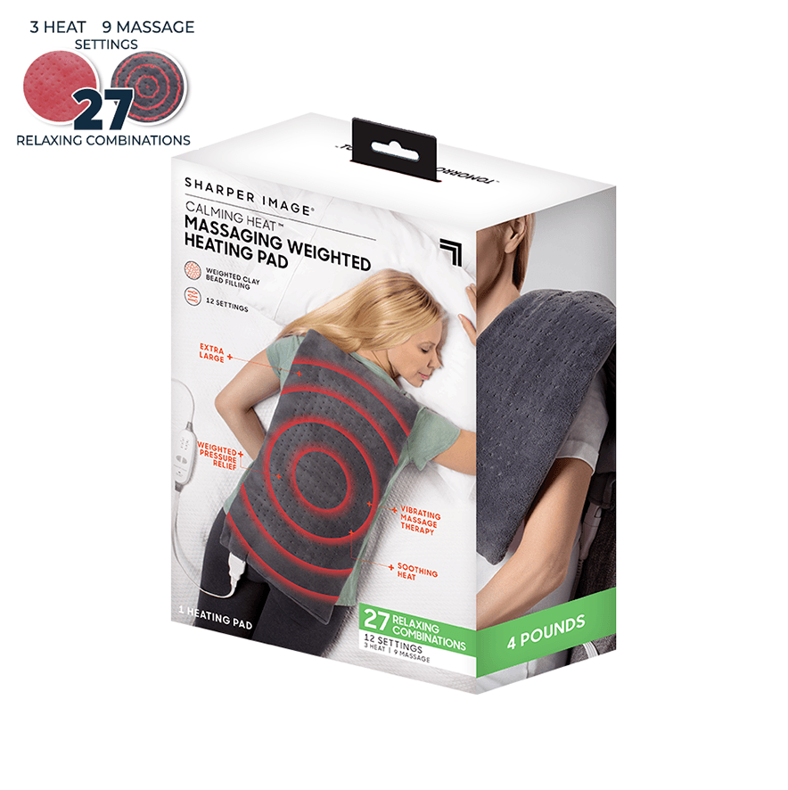 Sharper Image Calming Heat Deluxe Massaging Neck Wrap