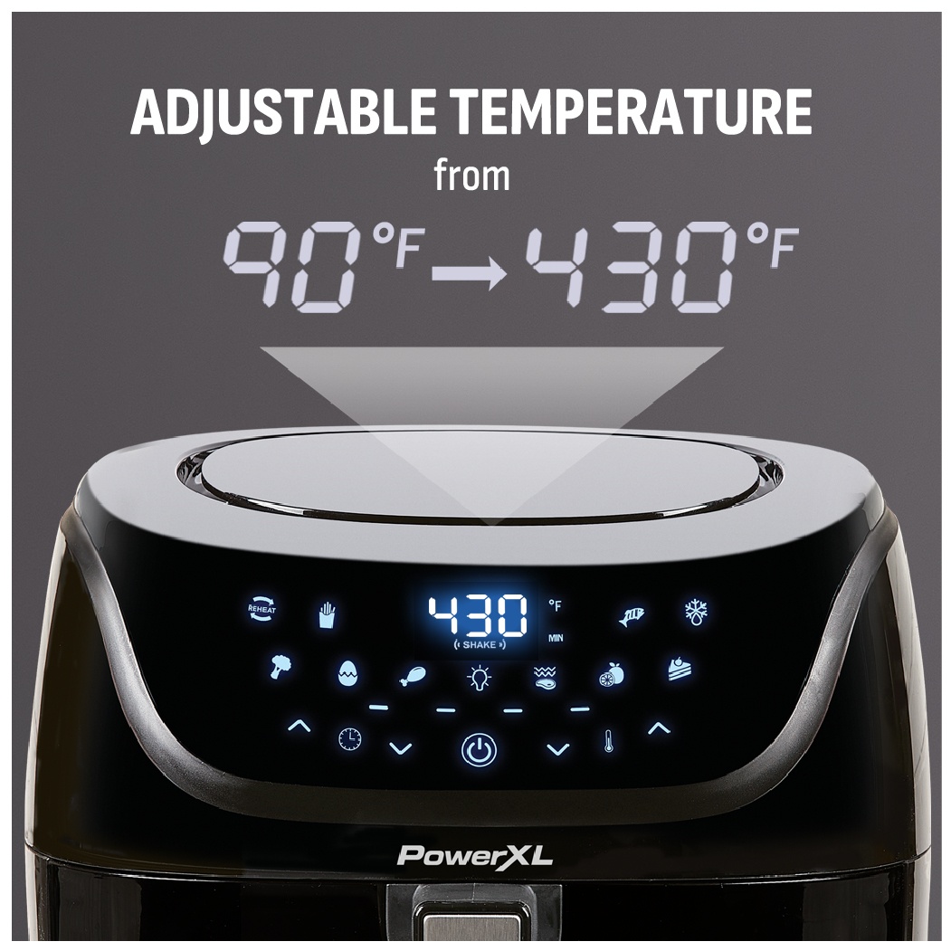 PowerXL Vortex Pro Air Fryer 8 QT-Smart- Black – Thrifty Bodega