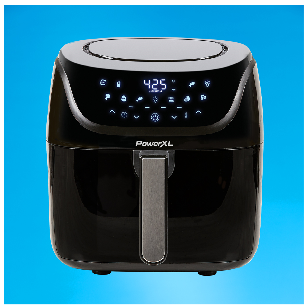 PowerXL 8qt Vortex Pro Smart Air Fryer Large Capacity, Compact Design, 10  Preset