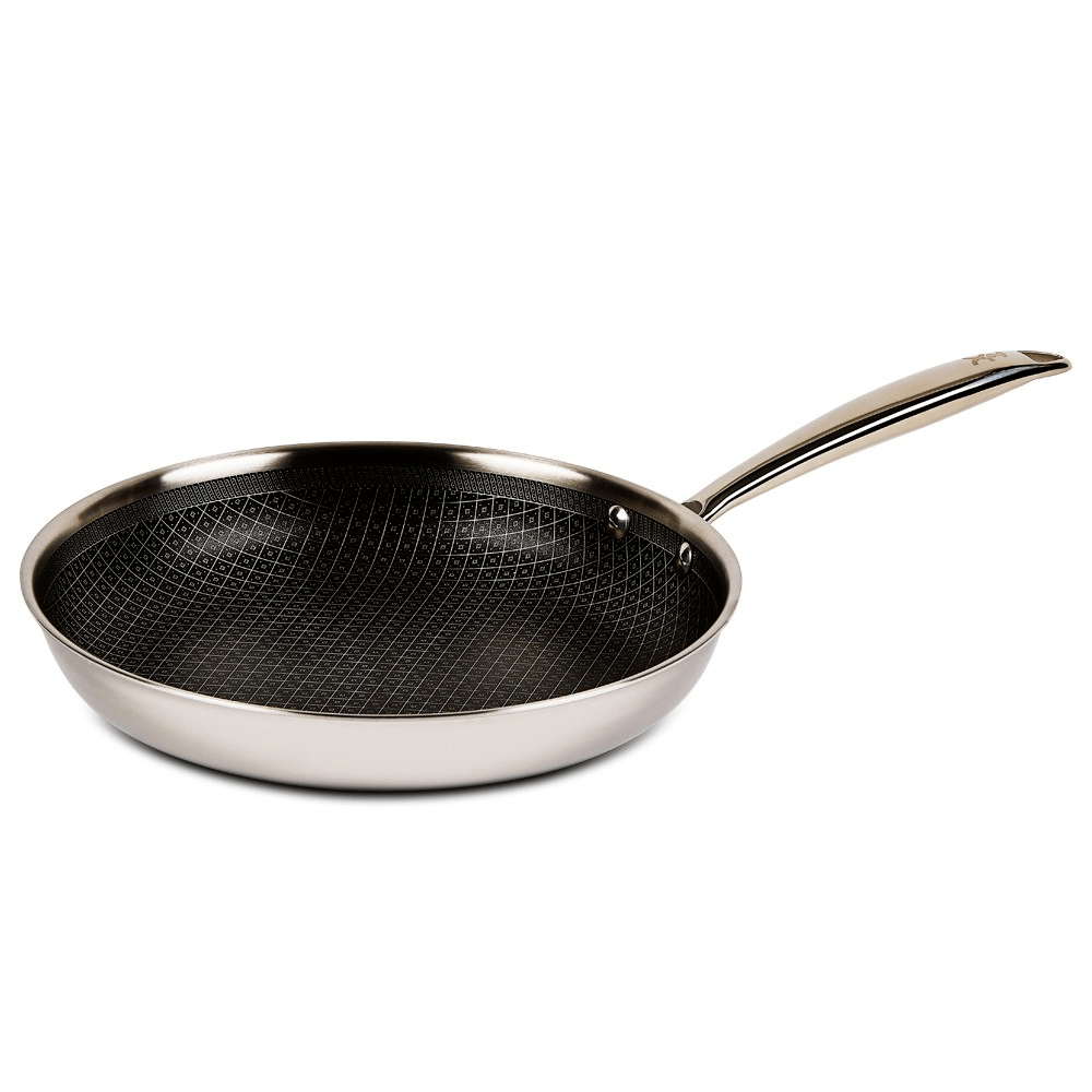 Copper Ceramic Nonstick Frying Pan Skillet with Stainless Steel Handle  Induction Ready 11 Inch 