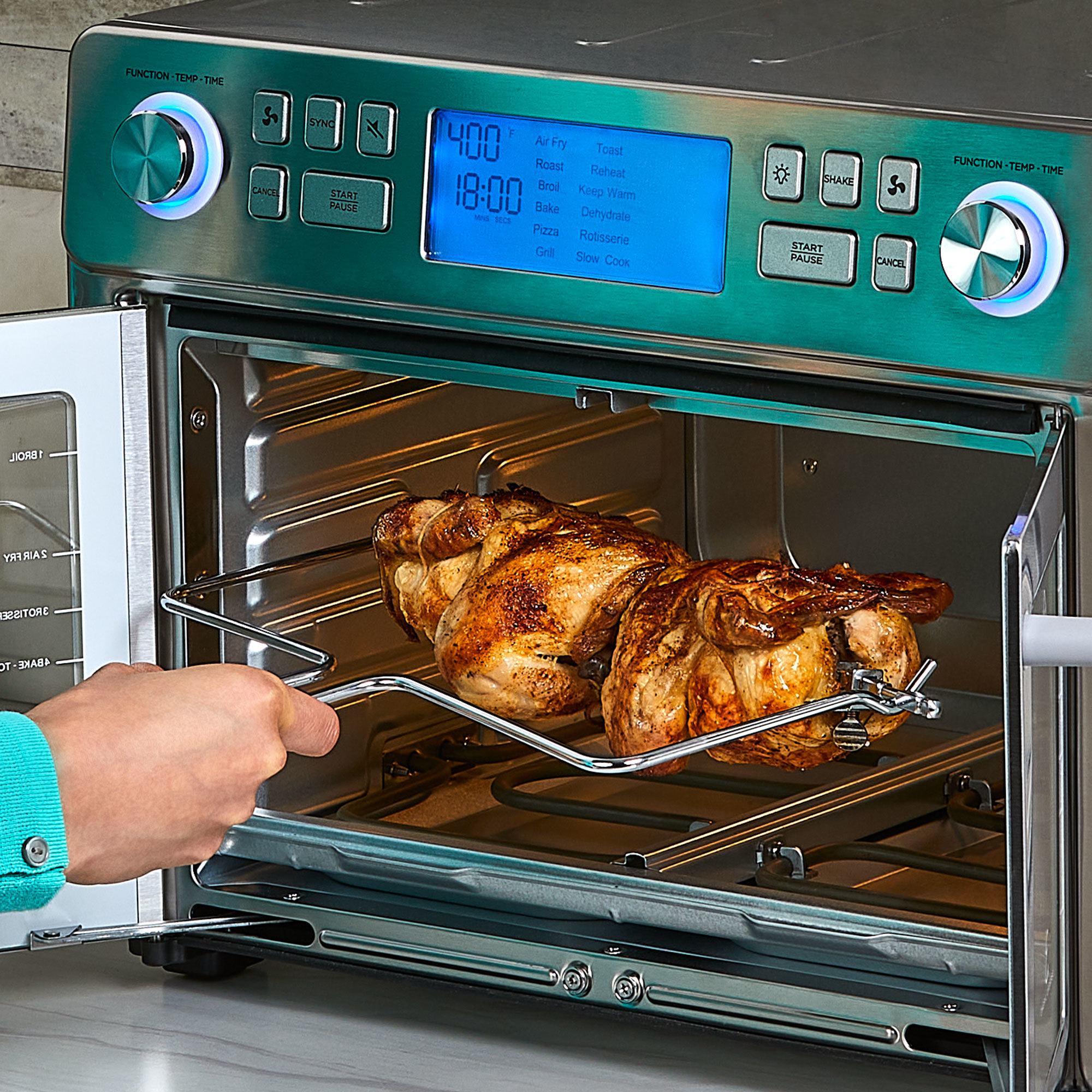 Restored Cook's Essentials 25L French Door Air Fryer Oven with