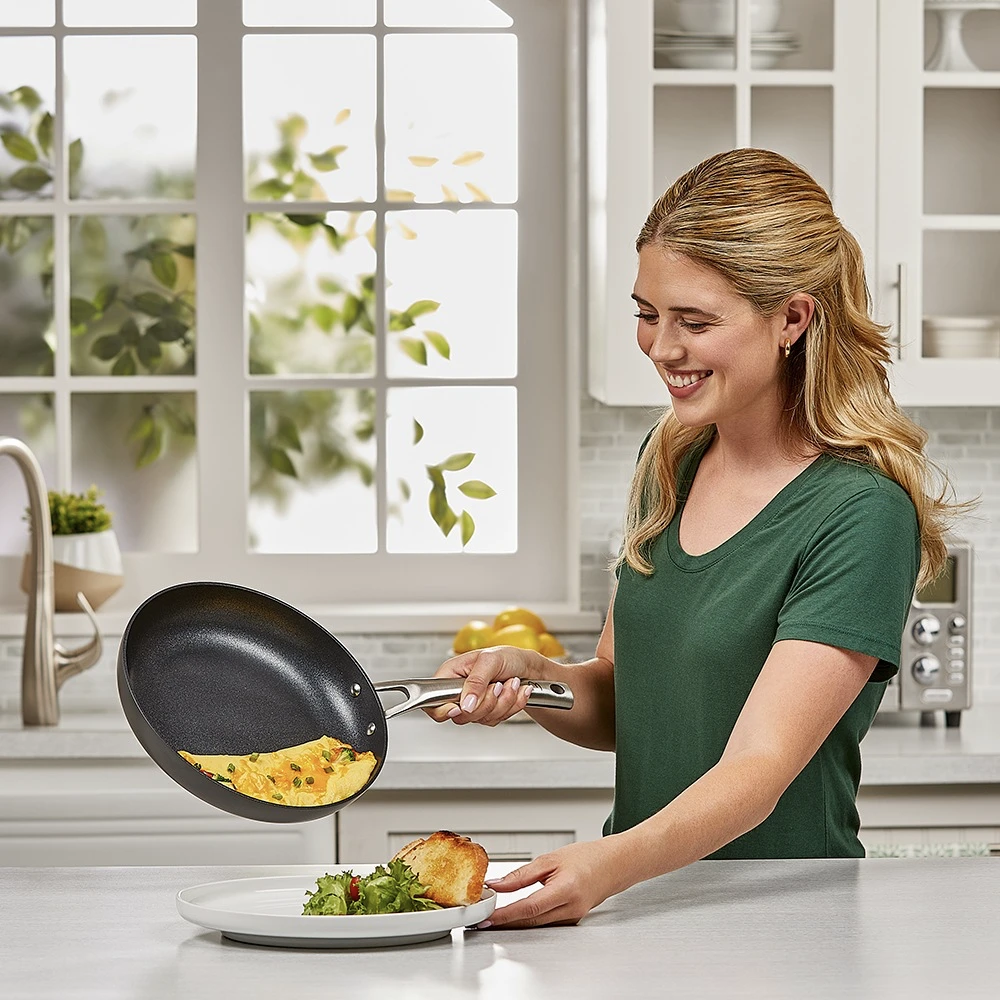 Emeril Everyday 8 (No Lid) Forever Fry Pan with Triple-Layer Non Stick  Coating, Dishwasher Safe, Oven Safe up to 500 Degrees