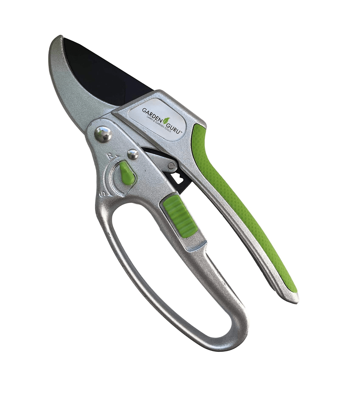 Garden Guru Soft Grip Garden Pruning Shears Scissors Clippers - Hardened Titanium Blades - Comfort Grips – Heavy Duty Bypass Hand Pruners Branch