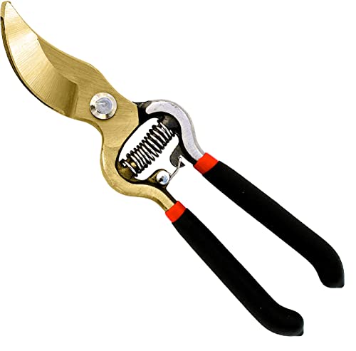 Garden Guru Bypass Pruner Elite - High Carbon Steel Bypass Hand Pruner  Pruning Shears Scissors Clippers - Comfort Grip Hand Garden Clippers 