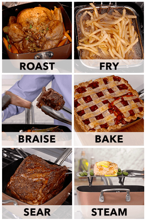 Braise, Bake, Roast, Fry, Sear, Steam