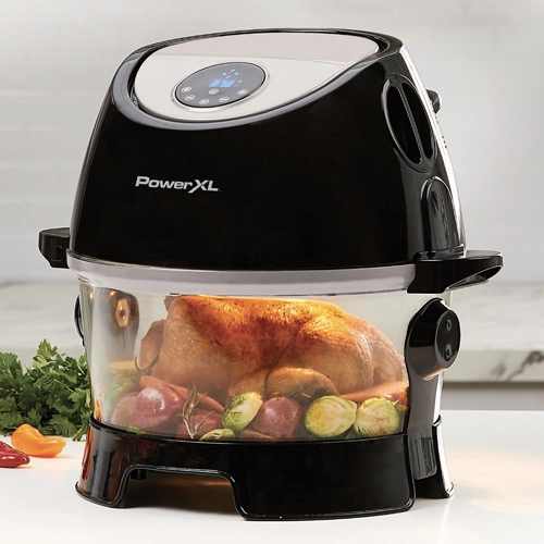 PowerXL Turbo Air Fryer with Roasted Chicken