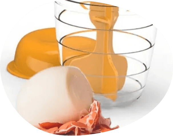 Easy Egg Peeler with shelled hard boiled eggs