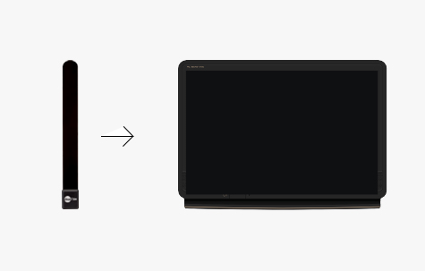 Works with standard TV – you don't need an adapter or a flatscreen