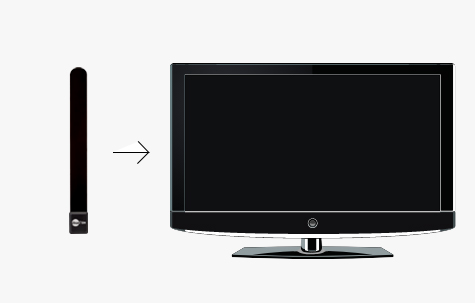 Snaps on discreetly to any flatscreen TV