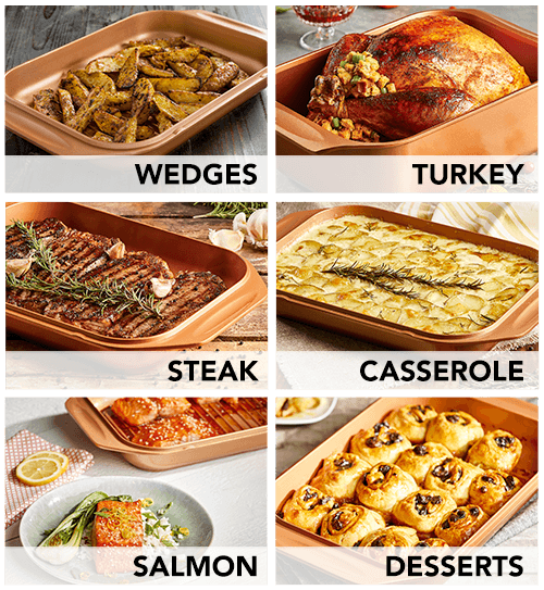 Wedges, Turkey, Steak, casserole, Salmon, Desserts