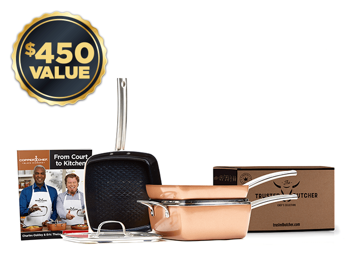 Copper Chef pots and pans set | Black Diamond collection | $450 value