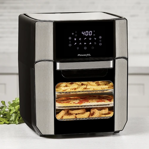 PowerXL Air Fryer Pro Oven with Fries, Pizza and Onion Rings