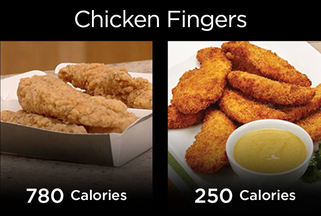 air fryer fried chicken has 250 calories vs. 780 calories for deep fried fast food version