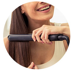 straighten the hair