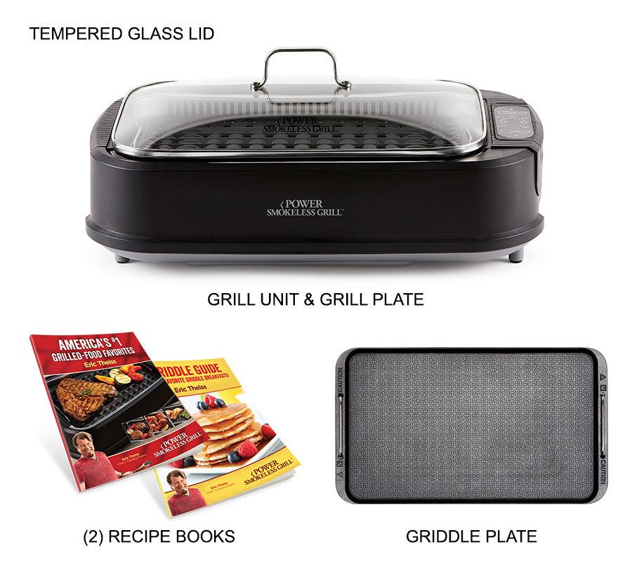 Power Smokeless Grill | Electric Indoor Grill & Griddle