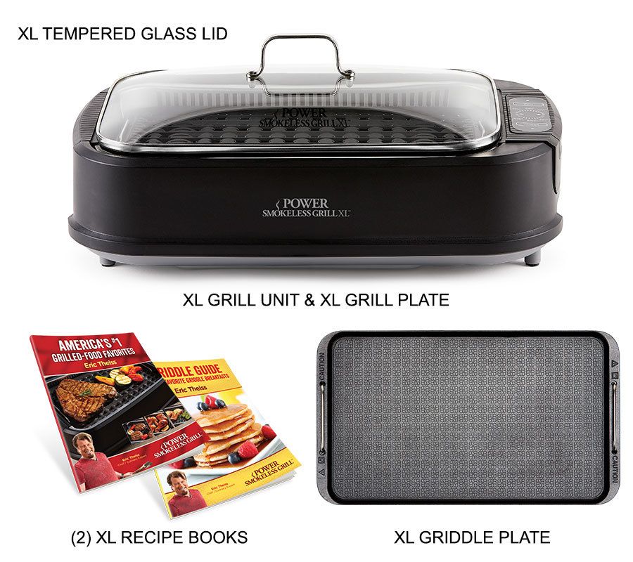 Power Smokeless Grill Electric Indoor Grill & Griddle