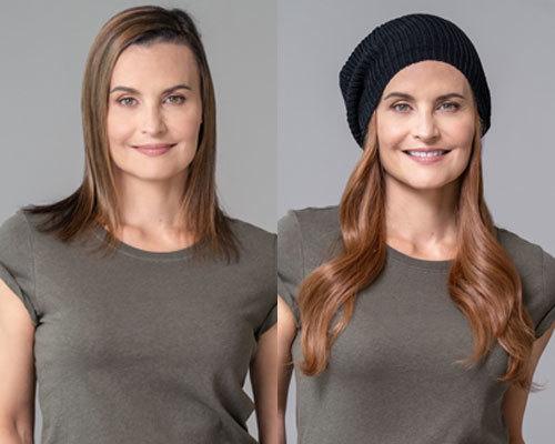 before after red hair