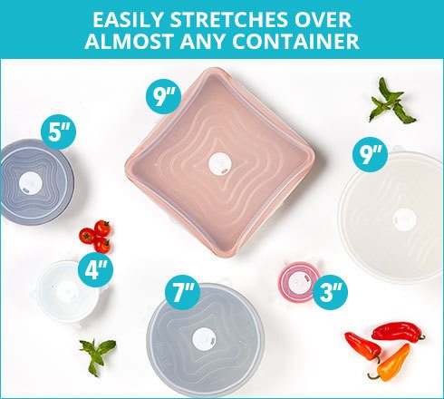 Stretches Over Almost Any Container