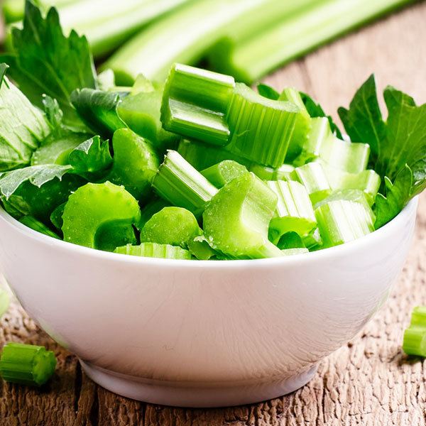 chopped celery