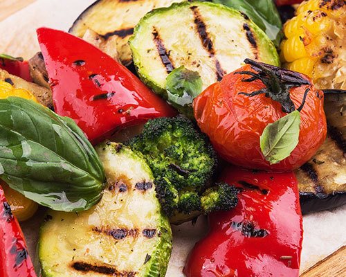 Savor delicious grilled vegetables without added oil or fat