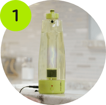 Filling the activator bottle
