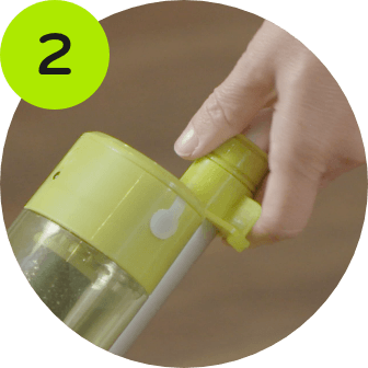 eMop with eActivator bottle on wood floor
