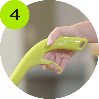 Closeup of the Ergonomic Handle
