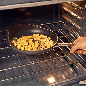 cooking in oven