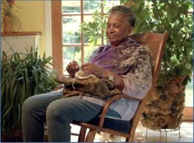 woman sitting in chair