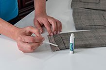 applying to coat