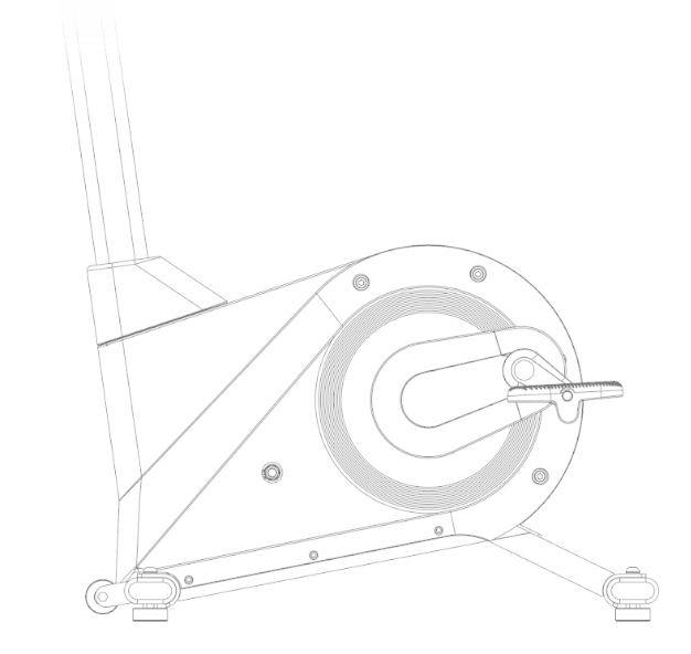 Blueprint style drawing of Orbitrek X17