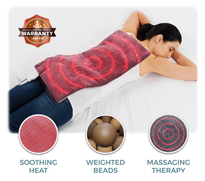 Massaging Weighted Heating Pad