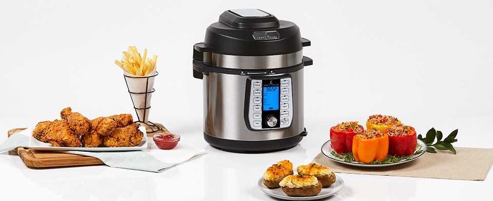 Emeril Pressure Cooker with accessories