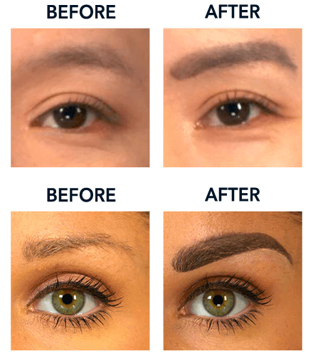 Before and After Designer Brows - Glamorous