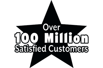 Over 100 Million Satisfied Customers