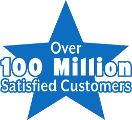 Over 100 Million Satisfied Customers