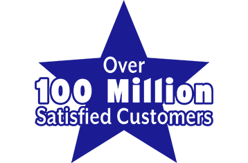 Over 100 Million Satisfied Customers