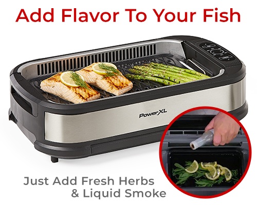infuse salmon with flavor - just add fresh herbs and liquid smoke