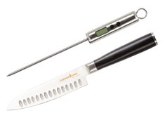 choice of thermometer or knife