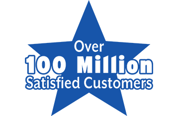 Over 100 Million Satisfied Customers
