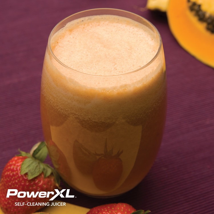 fresh smoothie with stawberries