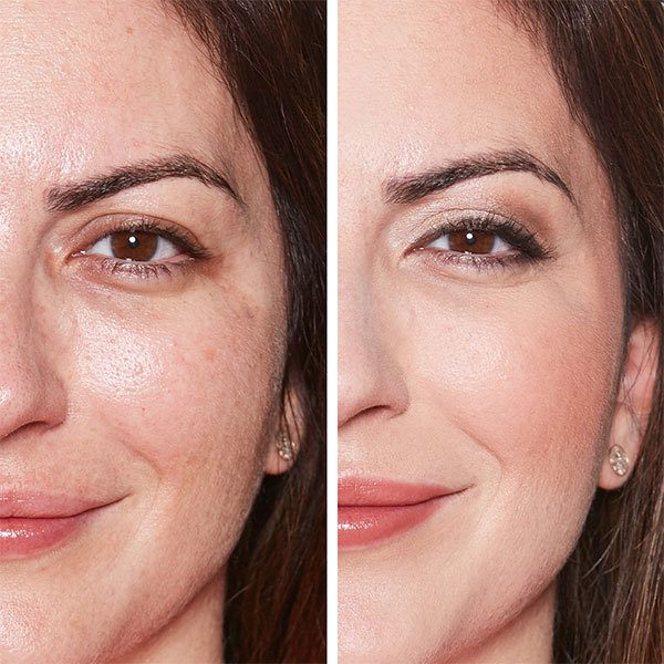 Before and After of Middle Aged Woman with Brown Hair