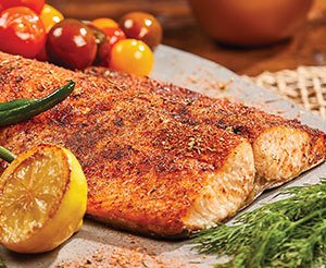Broil salmon and fish in Emeril's hot air fryer