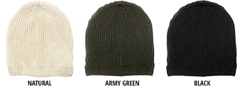 group shot 3 beanies tan green black